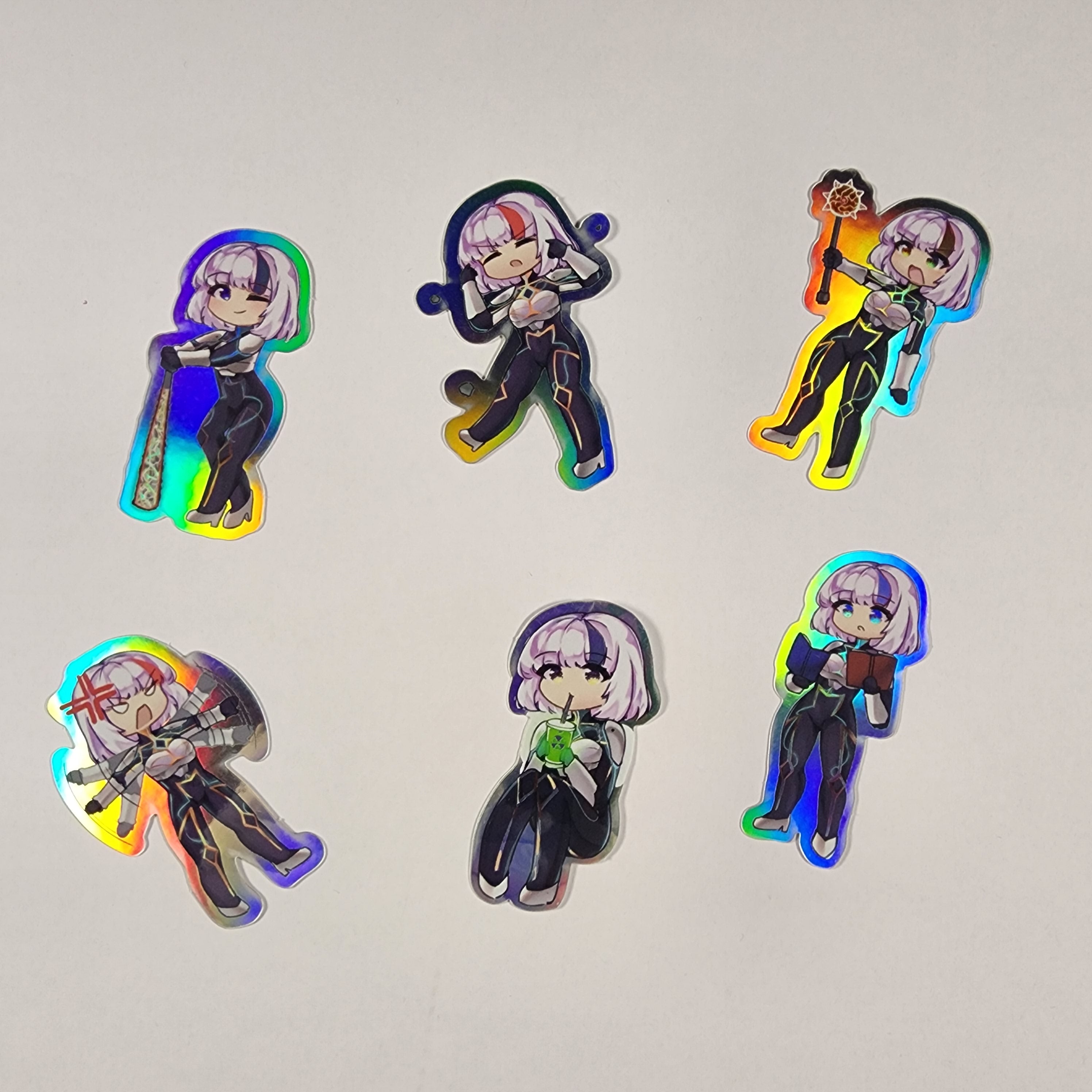 Holographic Avianna Chibi Stickers